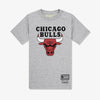 Shop  Mitchell and Ness Distressed Logo T-Shirt Bulls at Bailetti Sports 