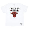 Shop  Mitchell and Ness Distressed Logo T-Shirt Bulls at Bailetti Sports 