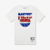Shop  Mitchell and Ness NJ Nets Distressed Logo Tee at Bailetti Sports 